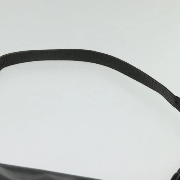 PRADA Shoulder Bag Leather Black Silver Auth 141077 - Picture 9 of 16